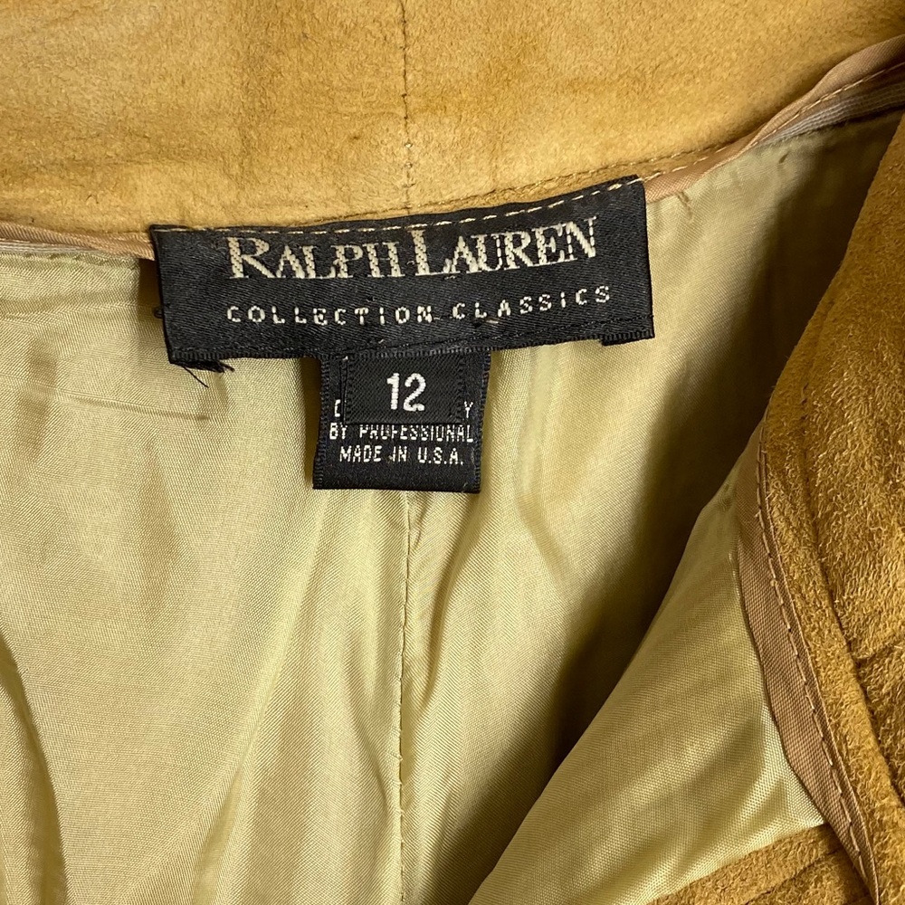 Ralph Lauren Collection Black Label Suede Pants